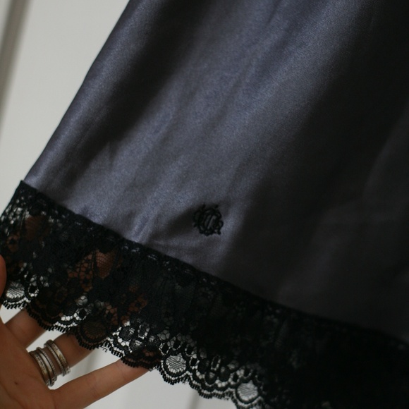 Sold- Vintage Christian Dior satin lace half slip - Picture 2 of 5